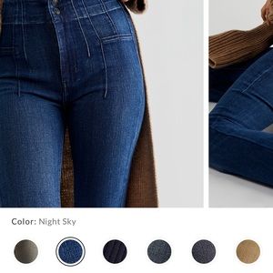 Free People Jayde Flare Jeans- Night Sky color.